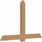 Ekena Millwork Eugene Smooth Timber Gable Bracket, Western Red Cedar, 72"W x 48"H x 3 1/2"D x 5 1/2"F, 16/12 Pitch GBW072X48X0406EUG00SWR - alternate 4